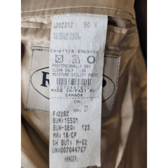 REPP Mens sz 50 Houndstooth Wool Sport Coat Blazer Preppy Classic Office Prof - Picture 6 of 7